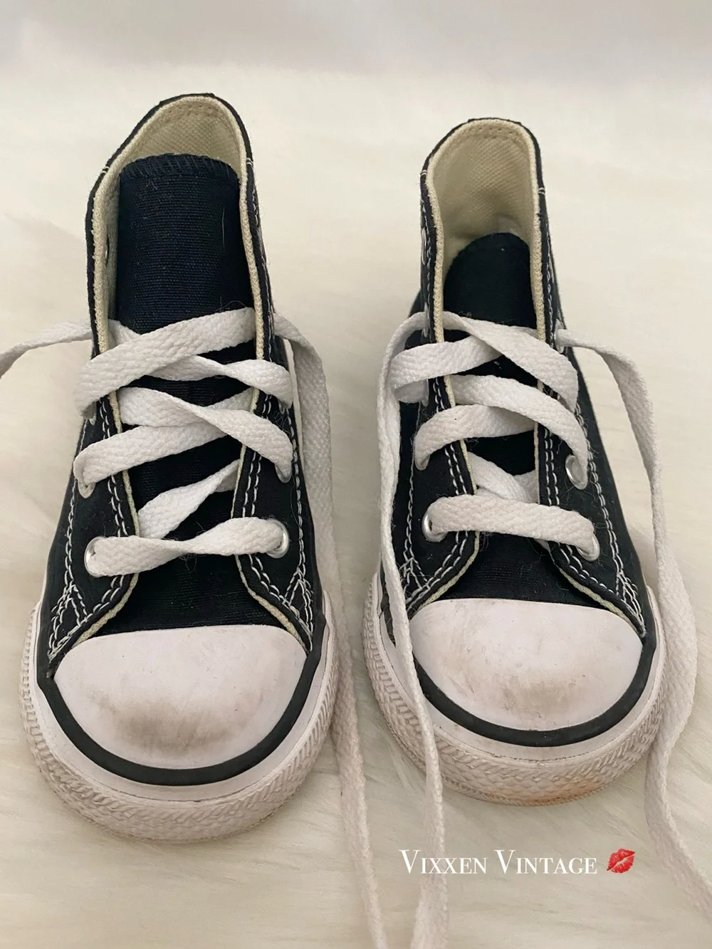 CONVERSE ‘KID’S CHUCK TAYLOR ALL STAR CANVAS HIGH TOP SHOE’ IN BLACK